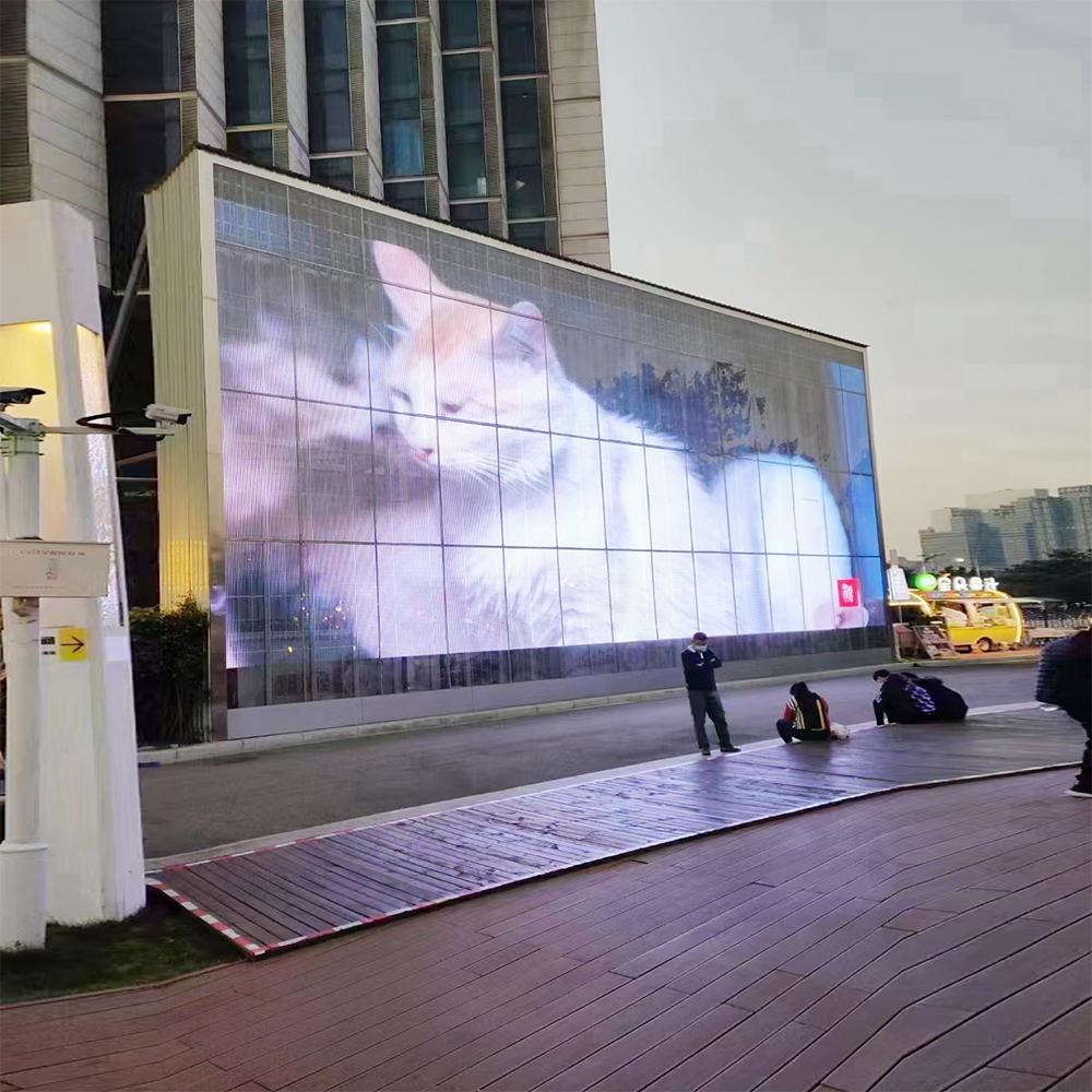 outdoor transparent led display scren