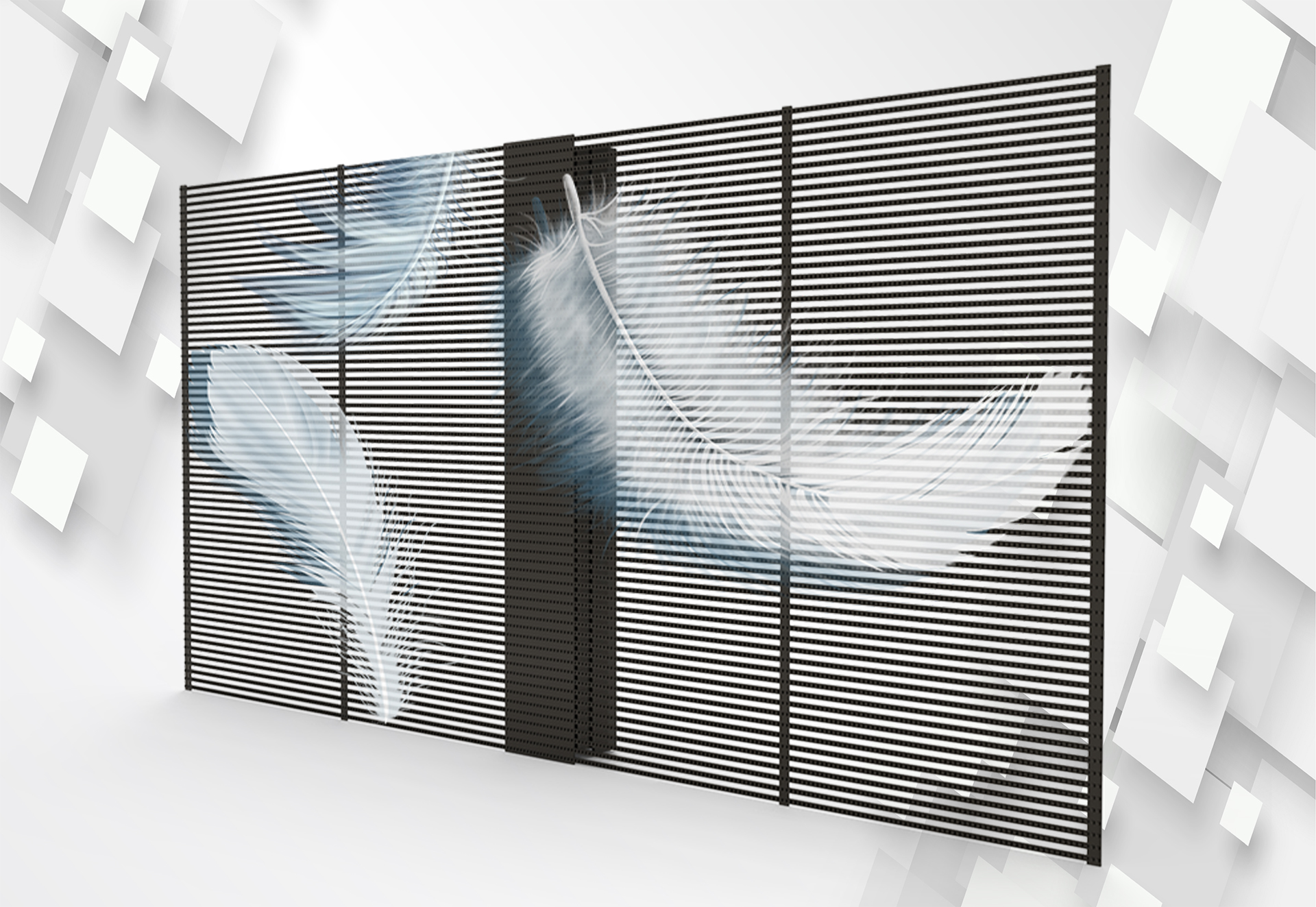 light transparent led screen cabinet