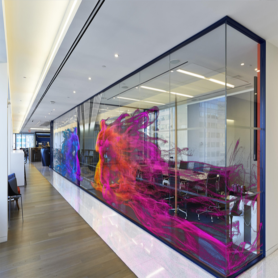 Transparent Holographic LED display