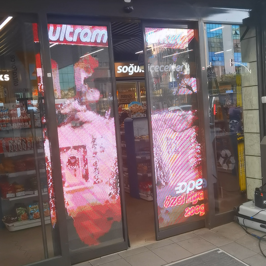 Transparent Holographic LED wall screen