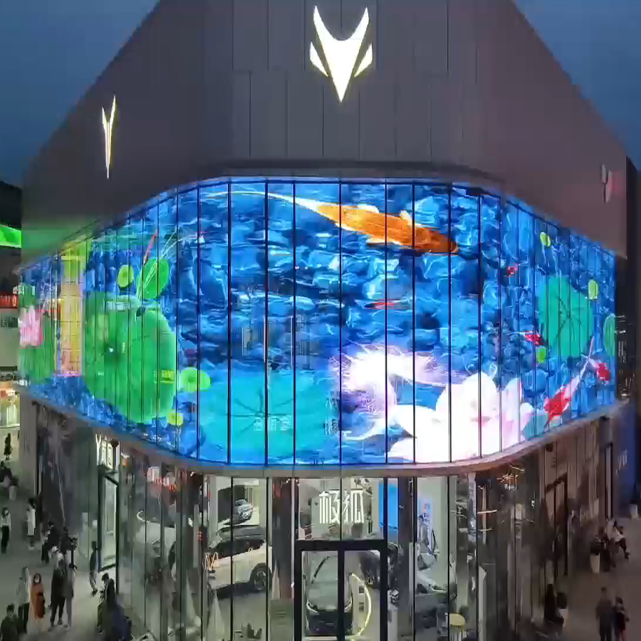 glass led display screen