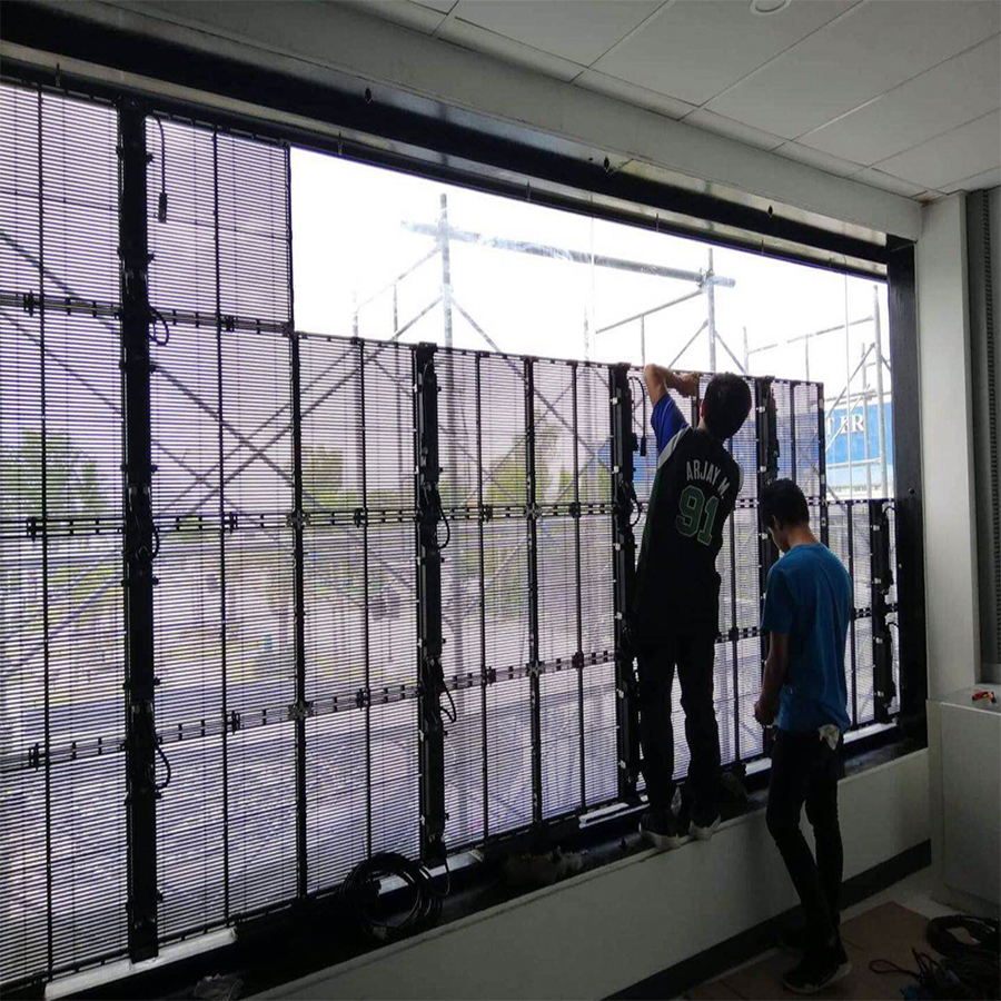 outdoor transparent led video wall
