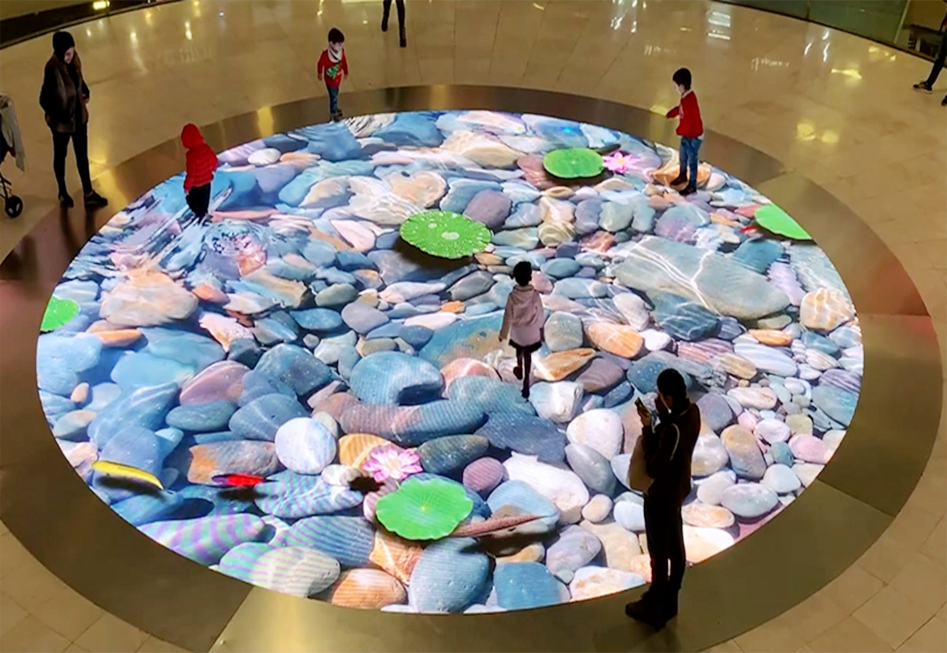 interactive floor led screen