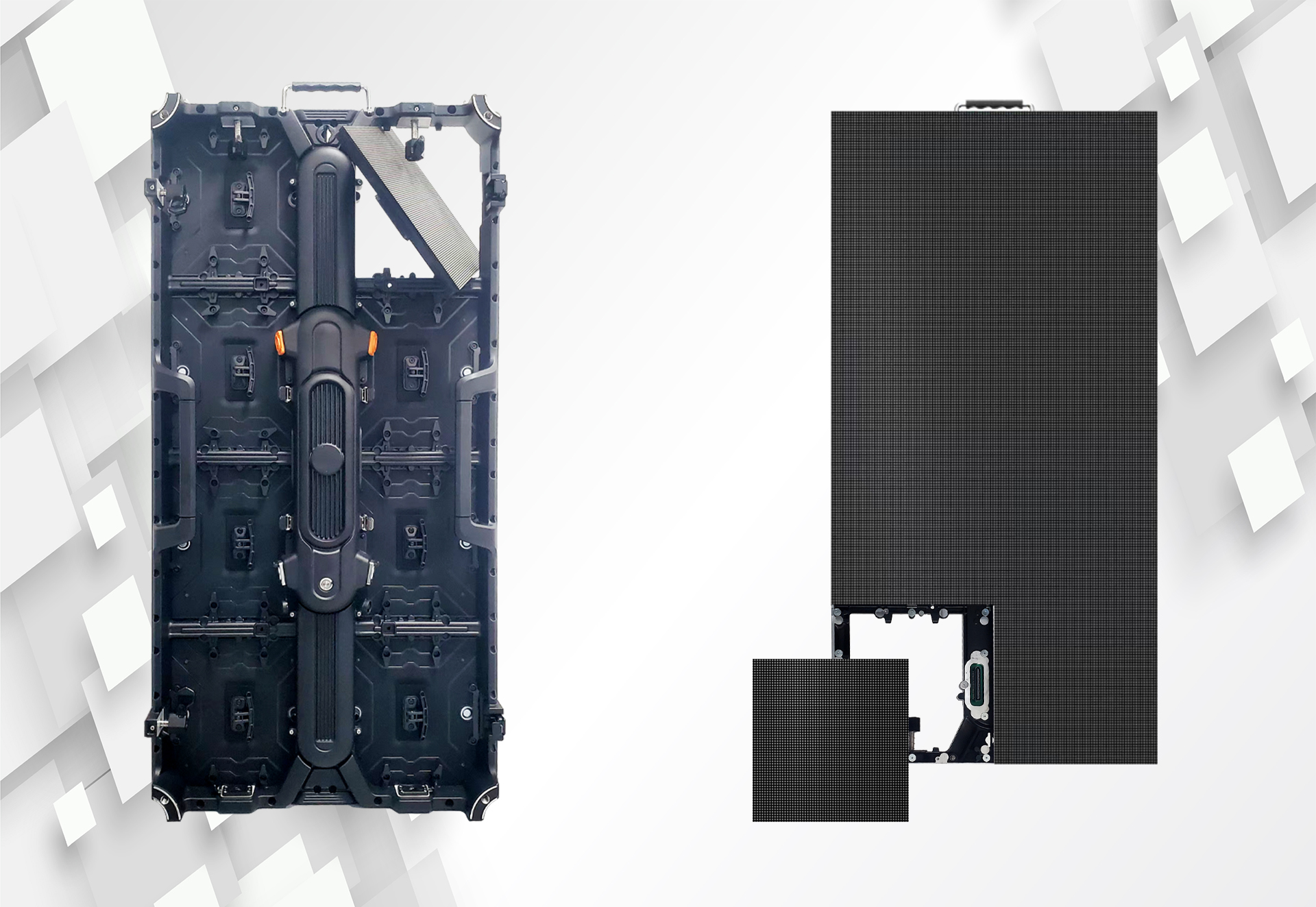 front and rear maintenance cabinet