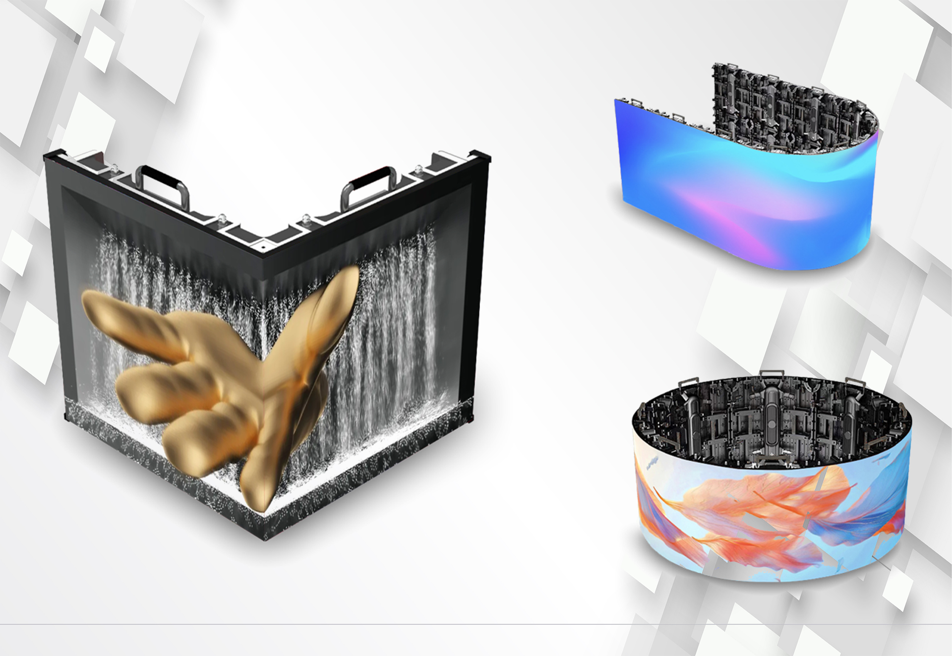 customization shape stage led screen