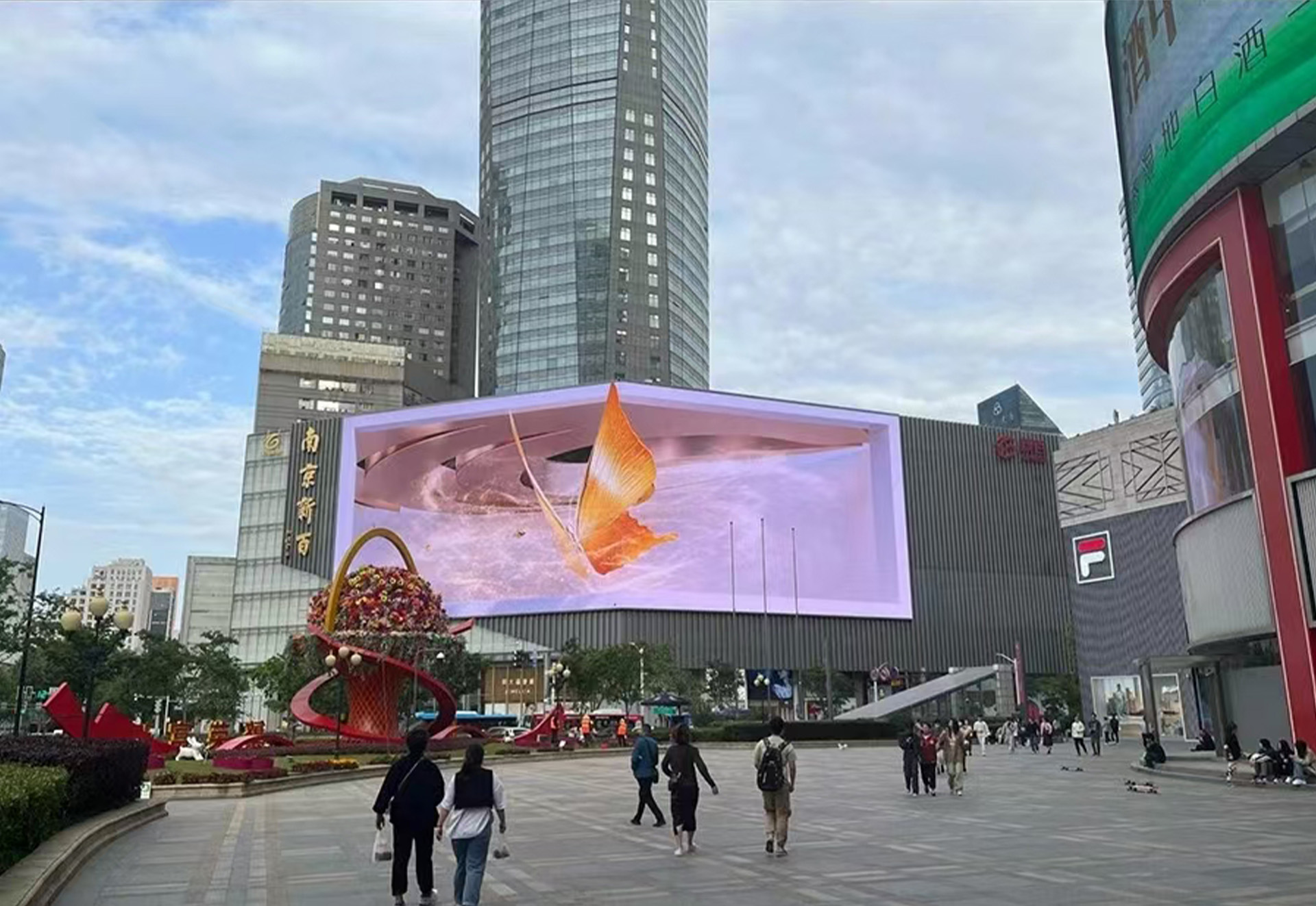3D outdoor LED screen 