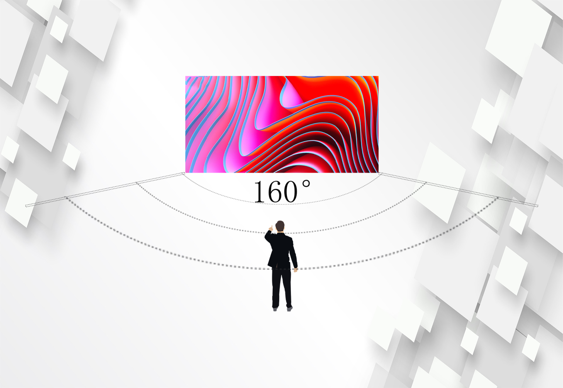 wide-area viewing angle