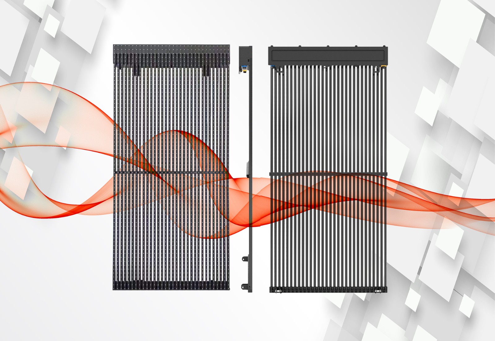 grille led display cabinet 