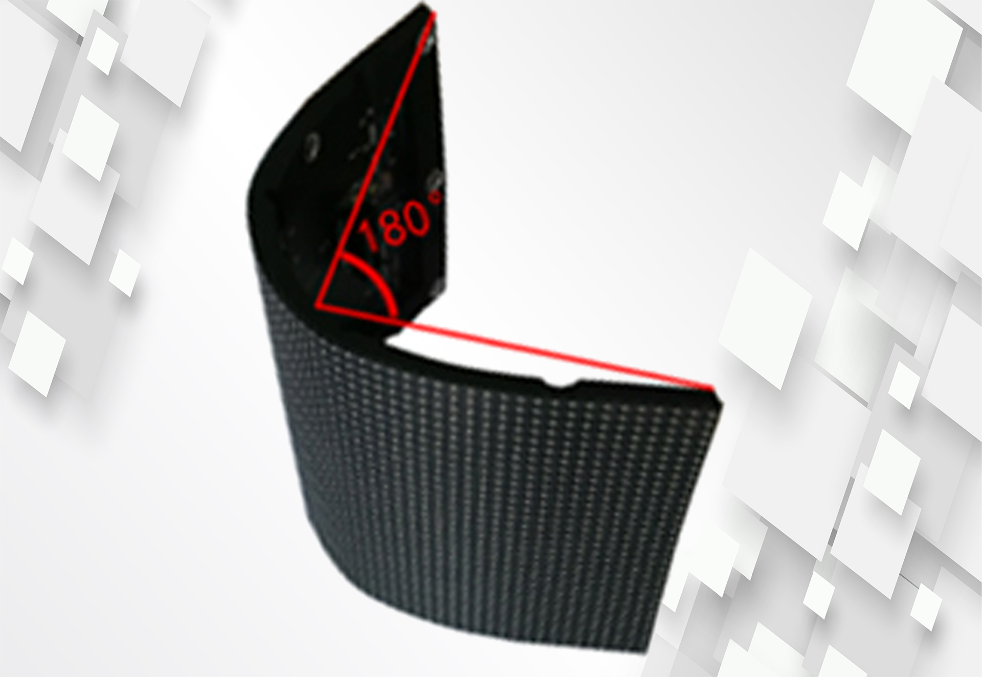 extreme bending video wall module