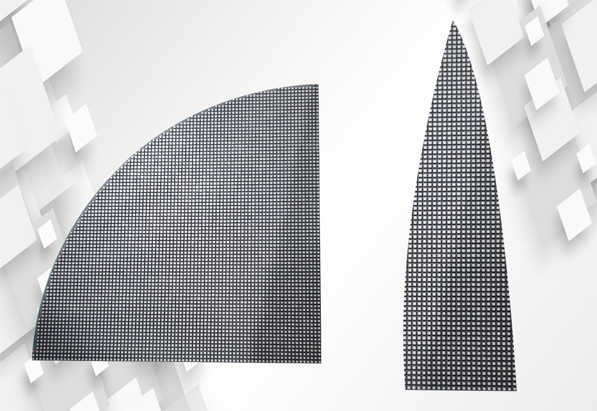 customized different shape led screen module