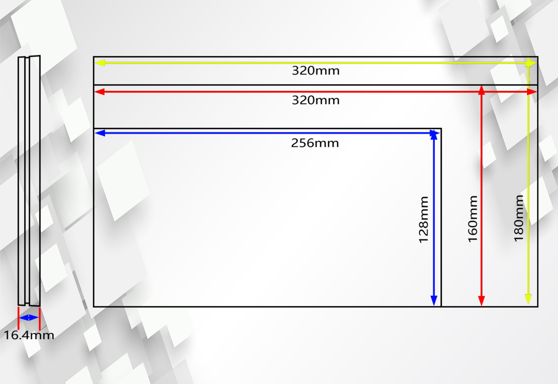 LED screen size