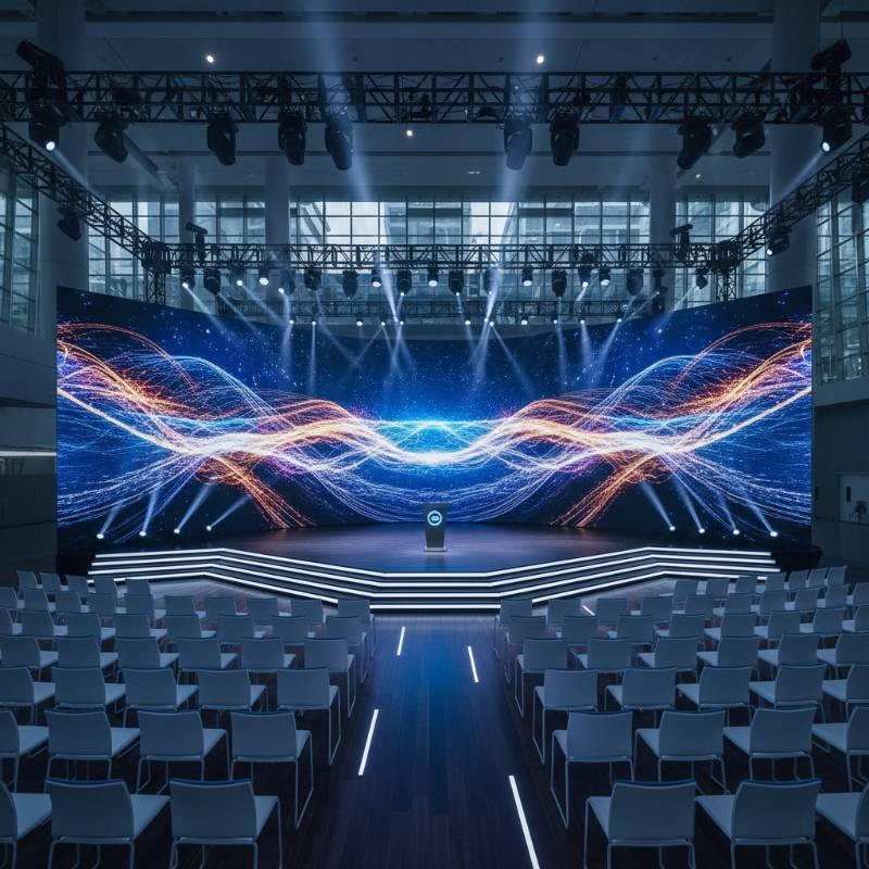 Large-scale LED wall event stage Large-scale LED wall event stage