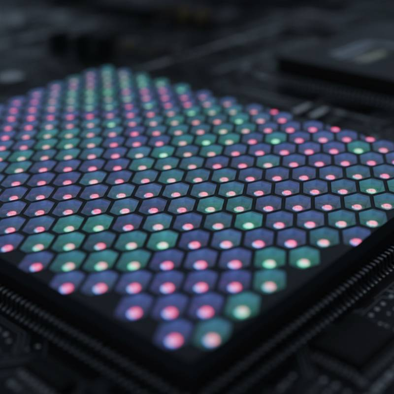 Close up of LED pixels Close up of LED pixels