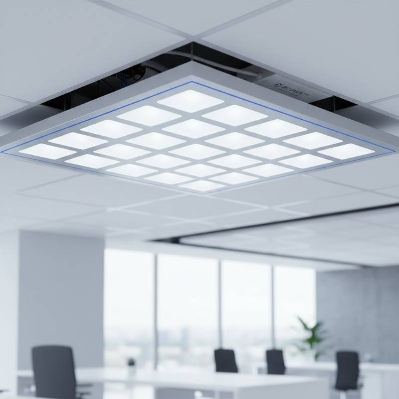 Energy efficient LED panel detail Energy efficient LED panel detail