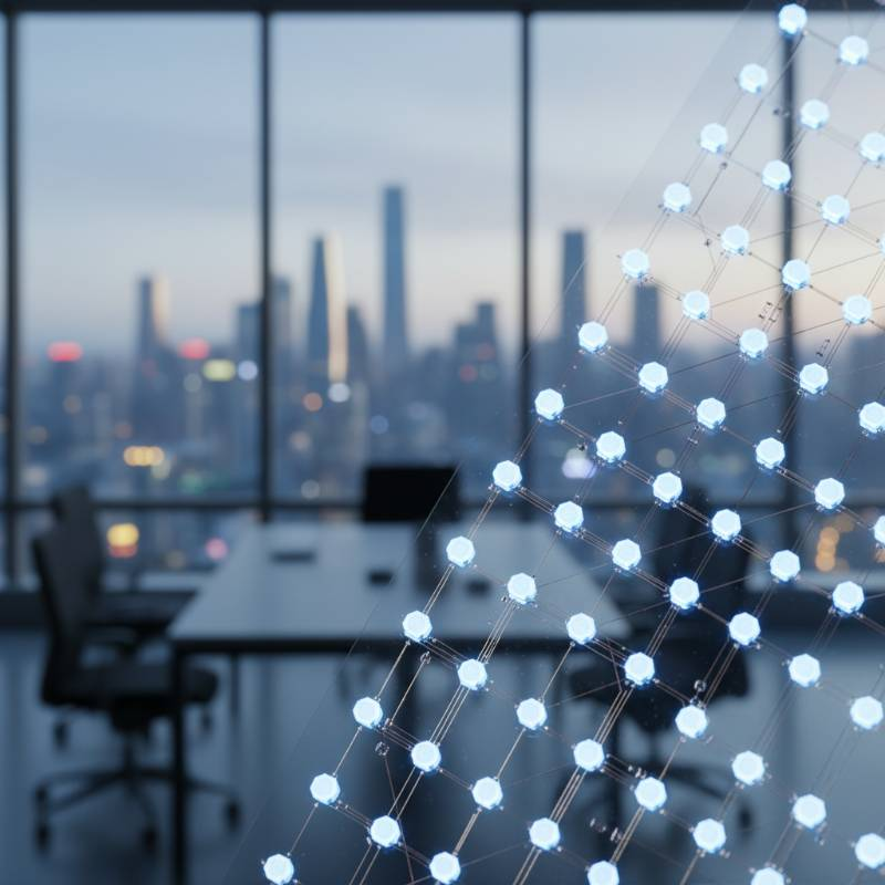 Transparent LED film electronics detail Transparent LED film electronics detail