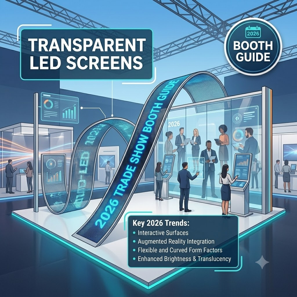 Transparent LED Screens for Trade Shows: 2026 Booth Guide
