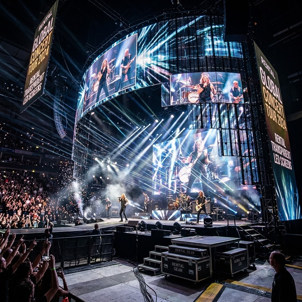 Rental Transparent LED Screens for Global Concert Tours