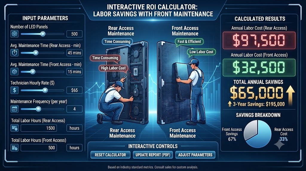 Interactive ROI Calculator: Labor Savings with Front Maintenance Interactive ROI Calculator: Labor Savings with Front Maintenance