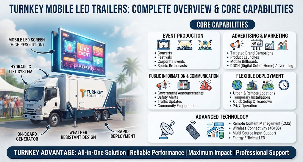 Turnkey Mobile LED Trailers Turnkey Mobile LED Trailers