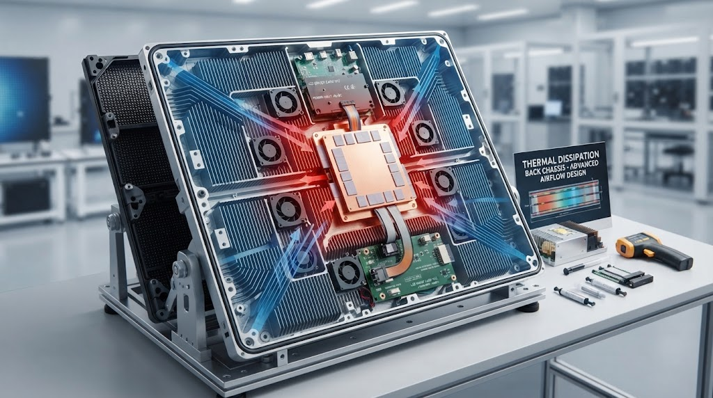 led display module thermal dissipation back chassis. led display module thermal dissipation back chassis.